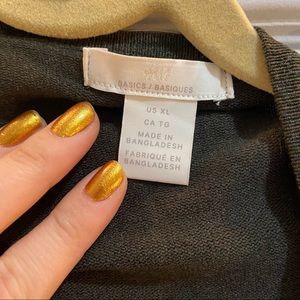 Forest green cardigan from H&M